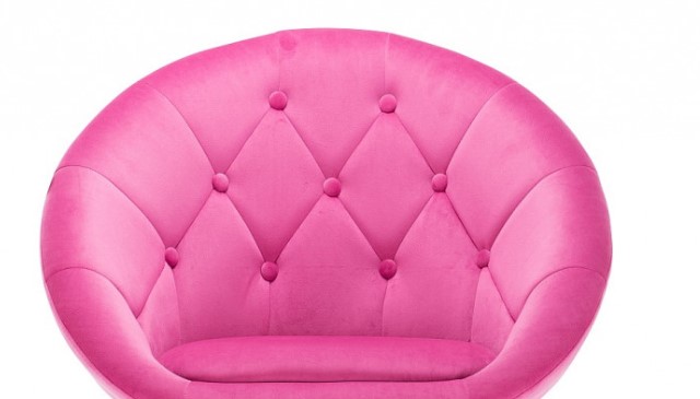 tapicerka fotela kolor rozowy
